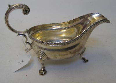 Appraisal: A SAUCE BOAT maker S Blanckensee Son Ltd London with