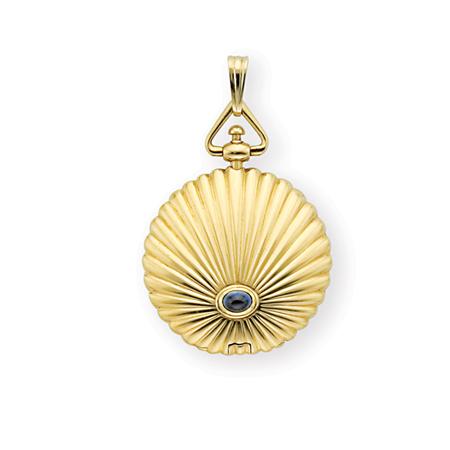 Appraisal: Gold and Cabochon Sapphire Pendant-Watch Van Cleef Arpels Estimate -