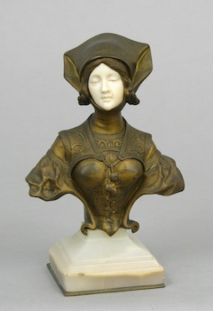 Appraisal: After Francoise Alphonse Piquemal Late th Early th Century Bust