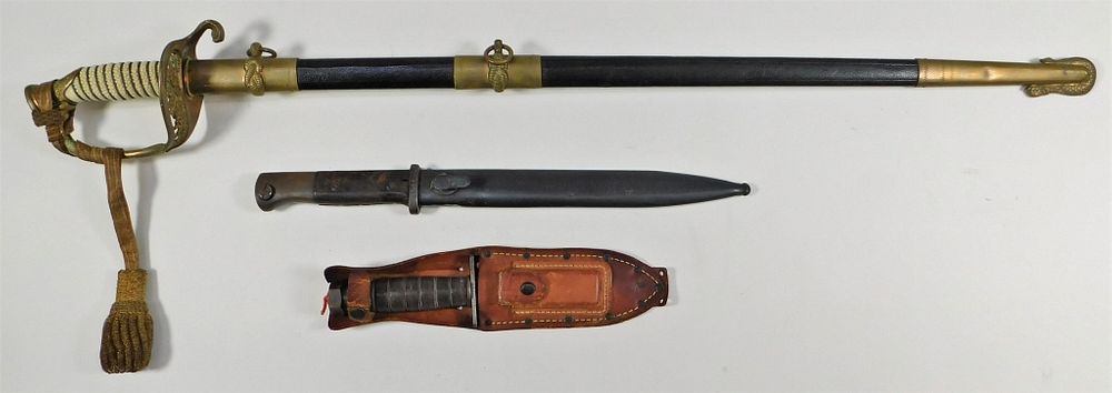 Appraisal: Three Edged Weapons United States Germany C mid to late