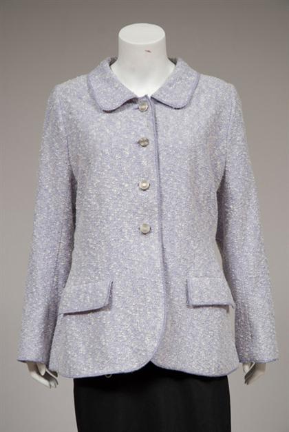 Appraisal: Chanel lavender heather blazer spring Cotton and wool blend boucle