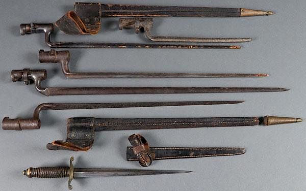 Appraisal: SIX CIVIL WAR PERIOD BAYONETS SIX CIVIL WAR PERIOD BAYONETS