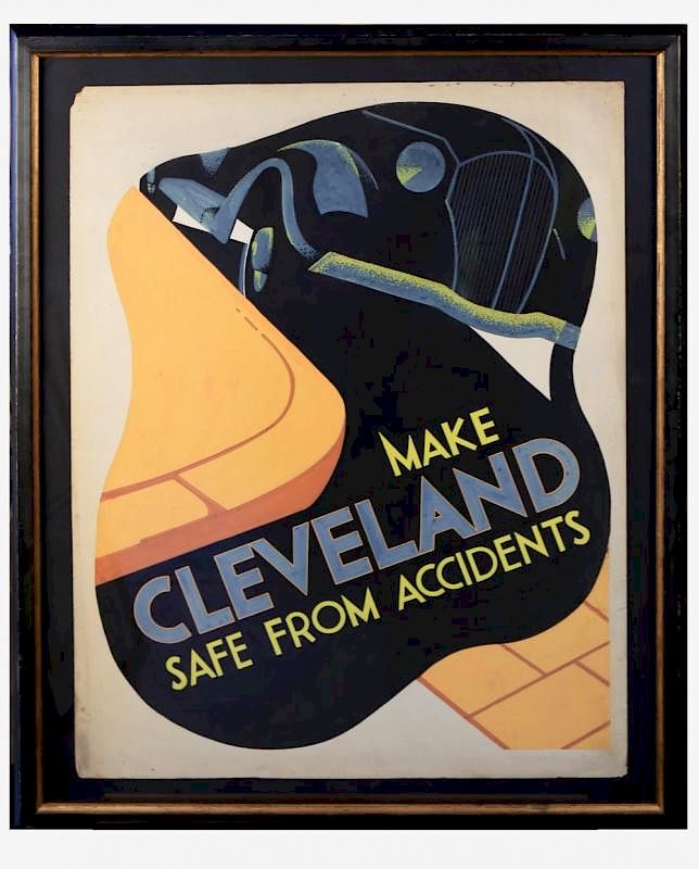 Appraisal: William A Van Duzer American - Make Cleveland Safe from