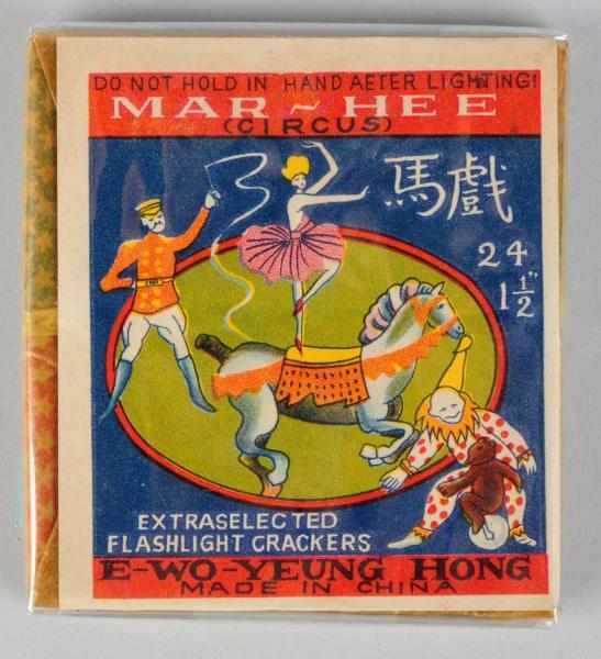 Appraisal: Mar-Hee Circle -Pack - Firecrackers Class Manufactured by E-Wo-Yeung-Hong Condition