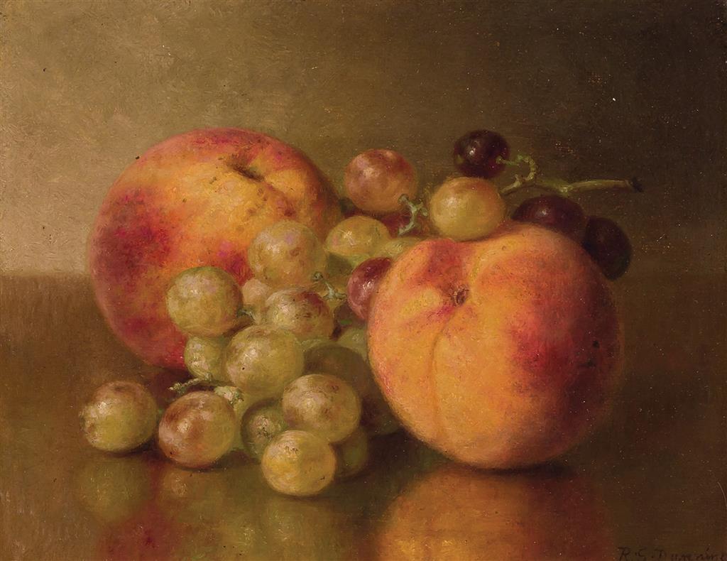 Appraisal: ROBERT SPEAR DUNNING American - Still Life with Peaches and