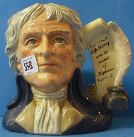 Appraisal: Royal Doulton Large Character Jug Thomas Jefferson D Limited edition