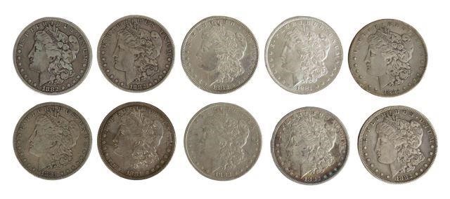 Appraisal: lot of U S Morgan Silver Dollars 'O S S