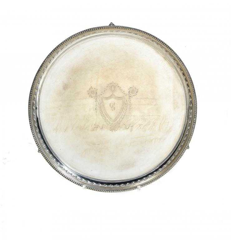 Appraisal: A GEORGE V SALVER engraved with the initial C borne