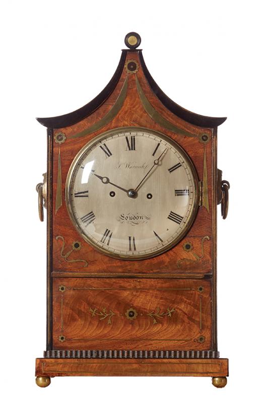 Appraisal: A VICTORIAN BRACKET CLOCK BY S WARWICK LONDON CIRCA The