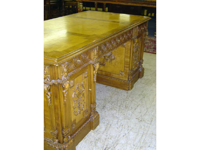 Appraisal: ORNATE CARVED DESK