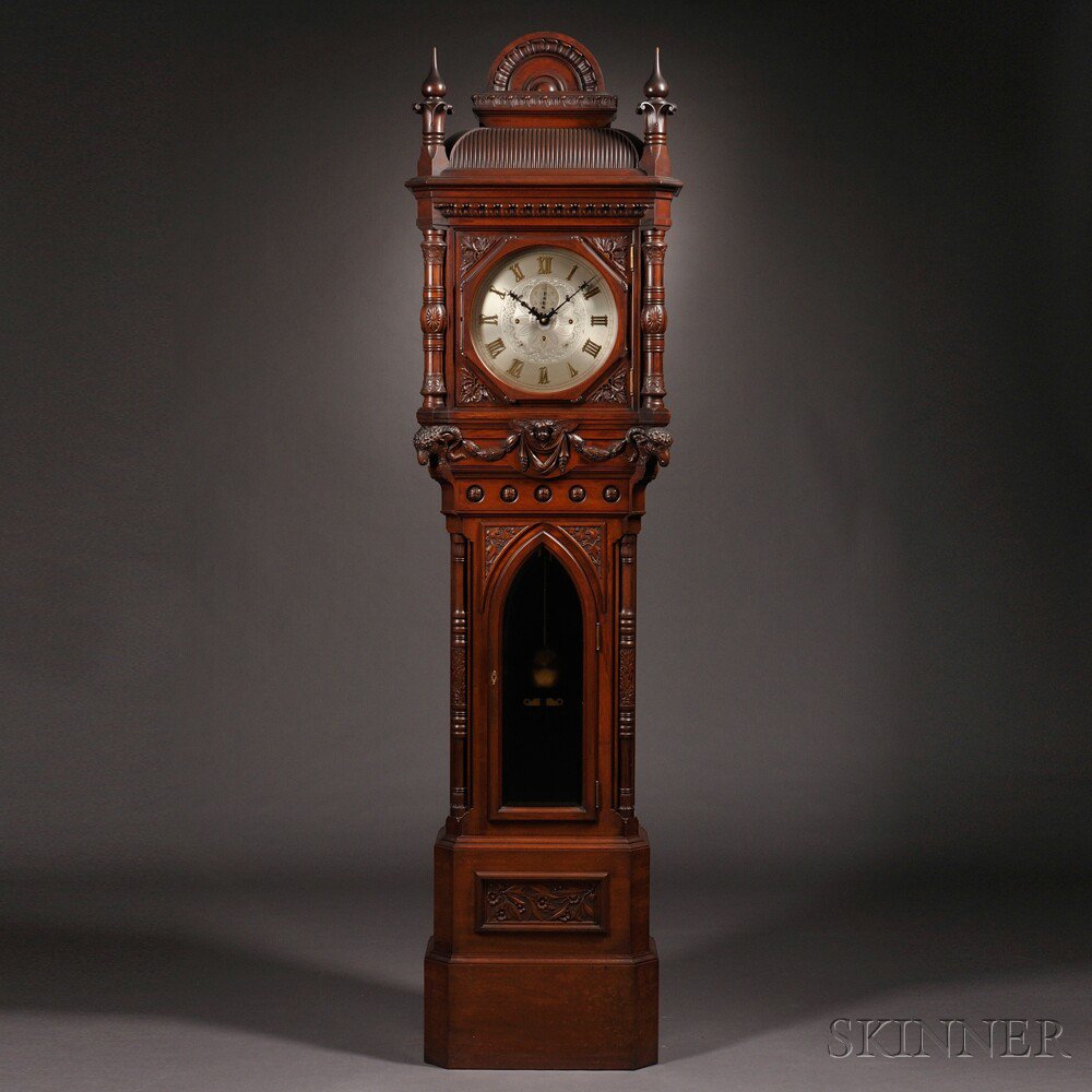 Appraisal: E Howard Company No Renaissance Revival Tall Clock Boston Massachusetts