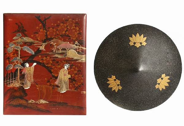 Appraisal: A Japanese lacquered hat height in diameter in