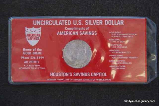 Appraisal: -O Uncirculated Silver Morgan Dollar CoinOffered through a commercial dealer