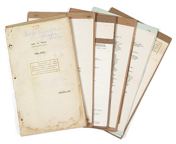 Appraisal: LAUREL STAN and OLIVER HARDY COLLECTION OF ORIGINAL WORKING LAUREL