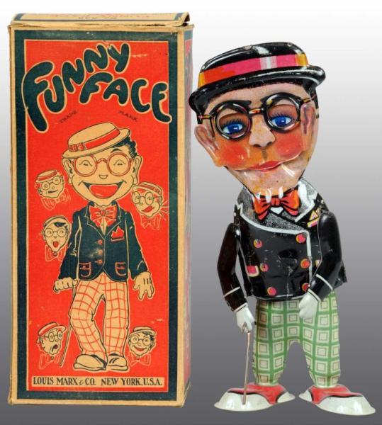 Appraisal: Harold Lloyd Funny Face Marx Toy in Original Box Description