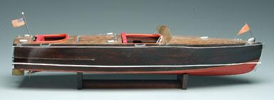 Appraisal: Sterling kit boat model Century Runabout balsa wood hull with