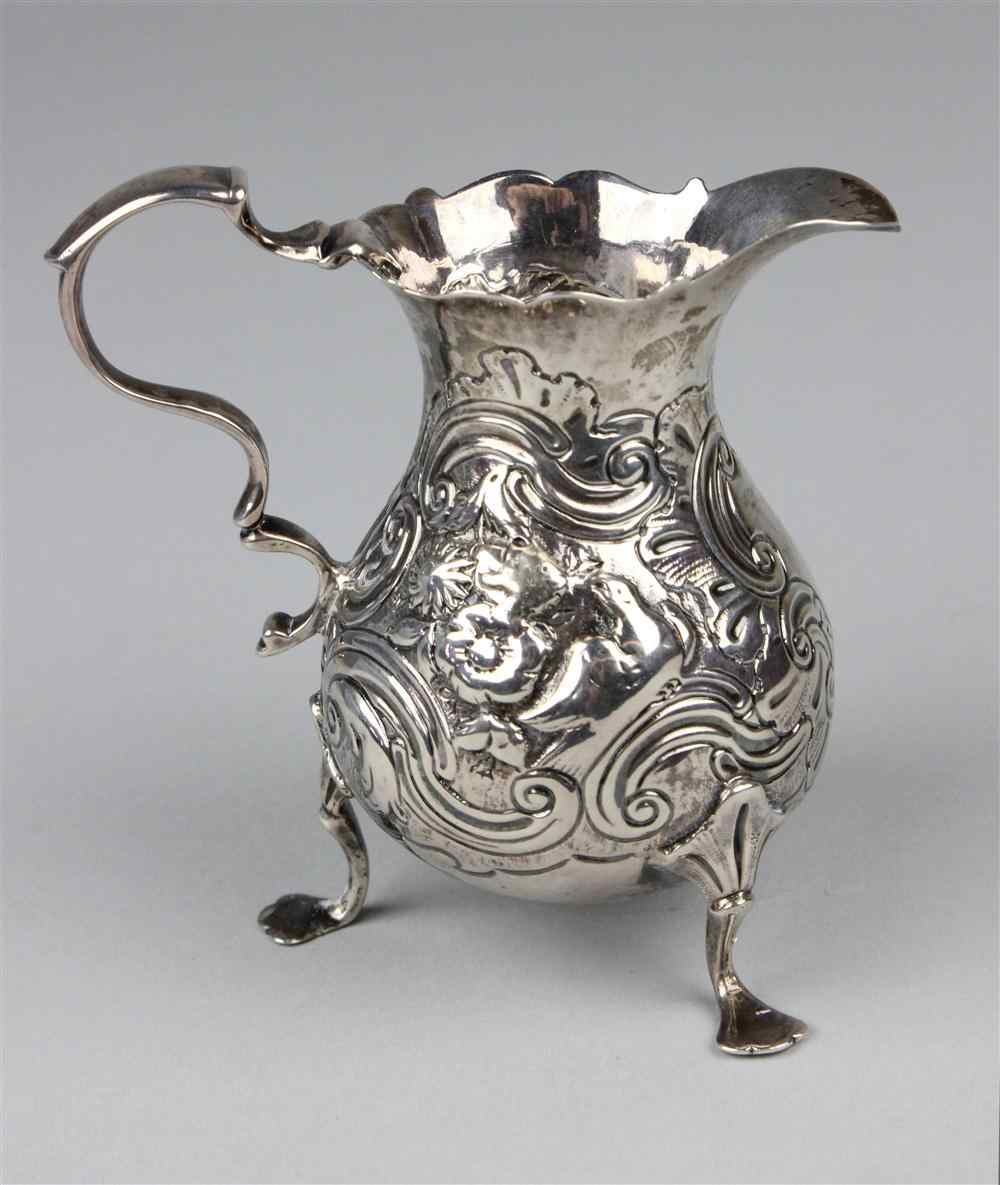 Appraisal: ENGLISH SILVER CREAM JUG BY DOROTHY MILLS marks for Dorothy