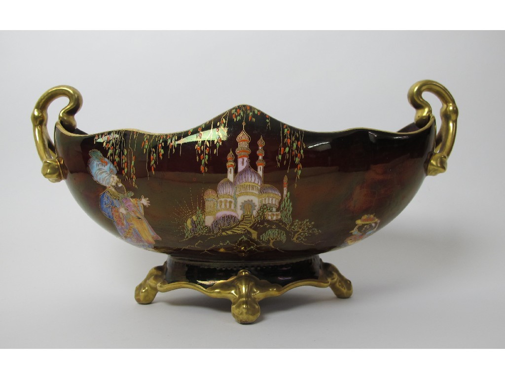 Appraisal: A Carlton Ware Rouge Royale Sultan and Slave pattern gondola