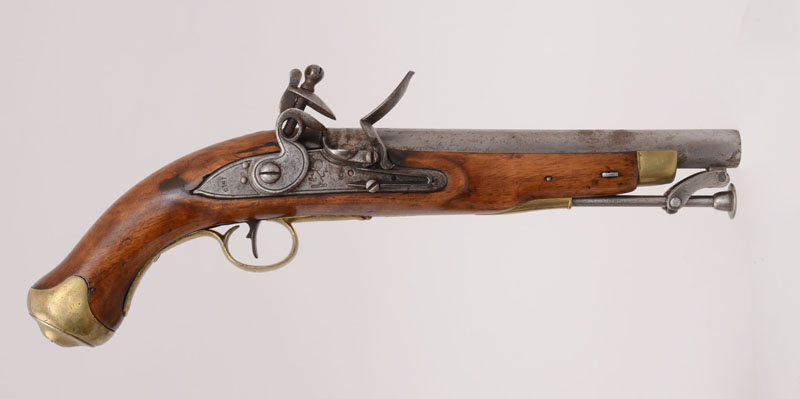 Appraisal: ENGLISH FLINTLOCK MILITARY PISTOL Regulation pattern English made flintlock pistol