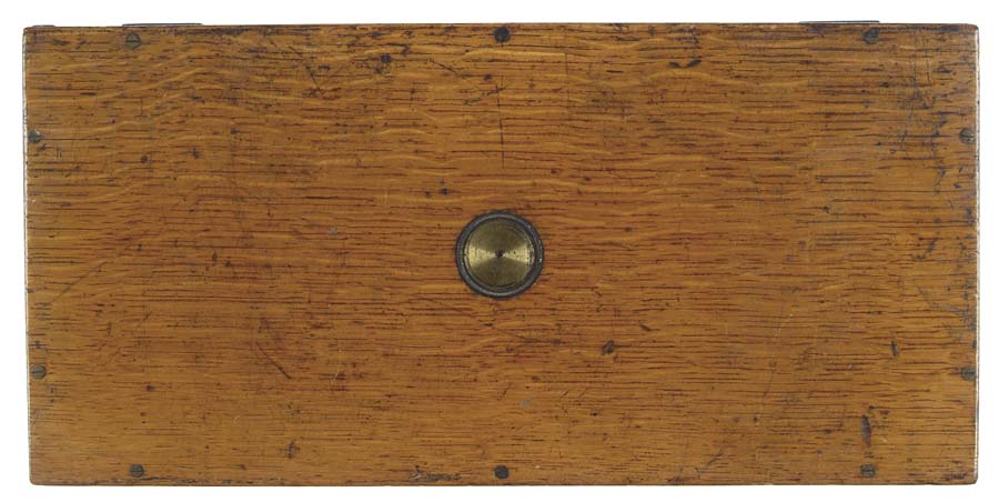 Appraisal: OAK ENGLISH SGL ACTION ARMY CASING Fine oak casing -