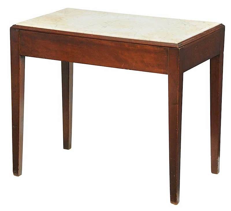 Appraisal: American Federal Cherry Biscuit Table probably Southern early th century