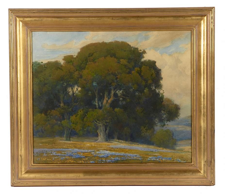 Appraisal: Percy Gray Monterey Oaks watercolor Percy Gray Monterey Oaks watercolor