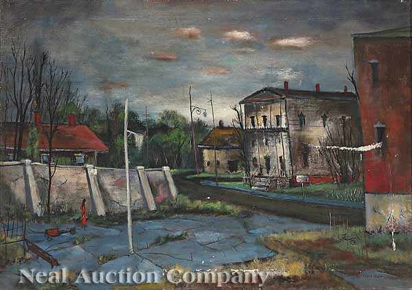 Appraisal: Roger C Holt American New Orleans - The Old Neighborhood