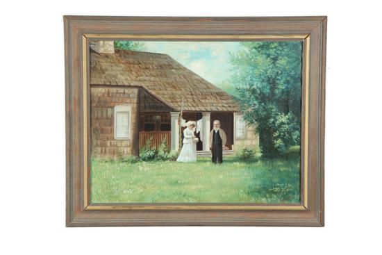 Appraisal: HOMESTEAD BY HATTIE M JONES AMERICAN TH CENTURY Oil on