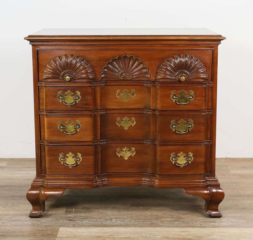 Appraisal: American Masterpiece by Hickory blockfront chest of drawers th century