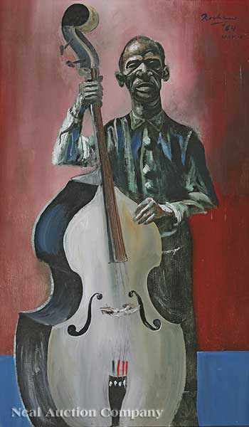 Appraisal: Noel Rockmore American New Orleans - Sylvester Handy bassist oil