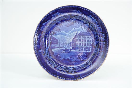 Appraisal: HISTORICAL BLUE STAFFORDSHIRE PLATE Mitchell Freeman China Glass Warehouse Chatham