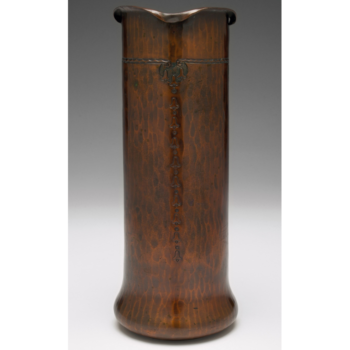 Appraisal: Roycroft vase attribution hammered copper