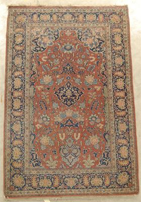 Appraisal: A Kashan rug west Persia c x in x cm