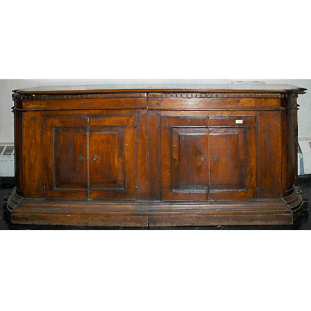 Appraisal: Continental Baroque Style Walnut Credenza Estimate -