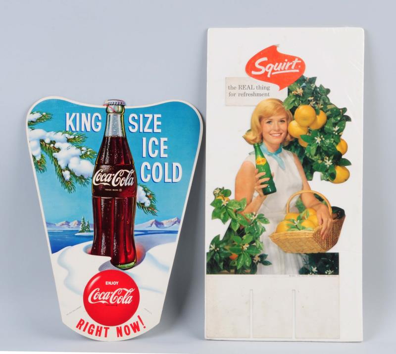 Appraisal: Lot Of Coca-Cola Squirt Displays 's This lot includes a