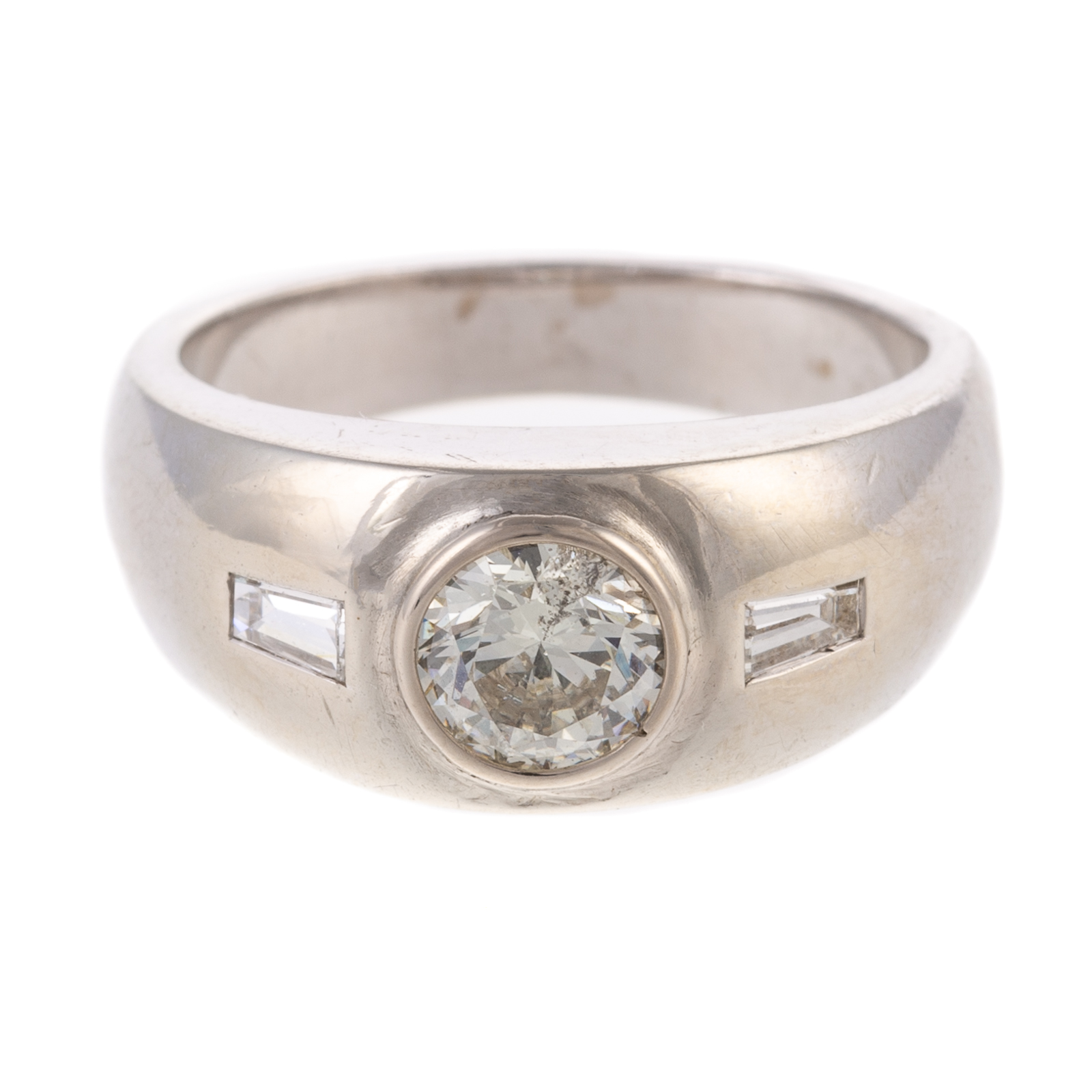 Appraisal: A GYPSY-SET CT DIAMOND RING IN K K white gold