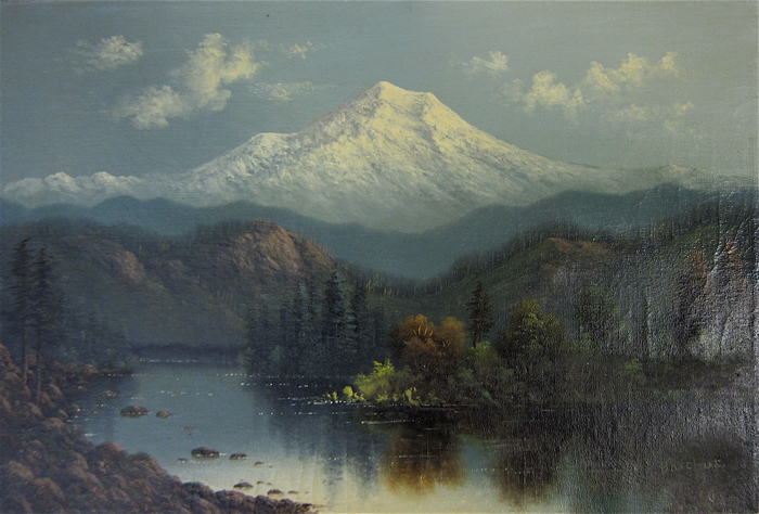 Appraisal: ELIZA R BARCHUS OIL ON CANVAS the Oregon artist -