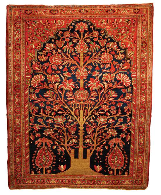 Appraisal: MALAYER PRAYER RUG Persia circa feet inches x feet inch