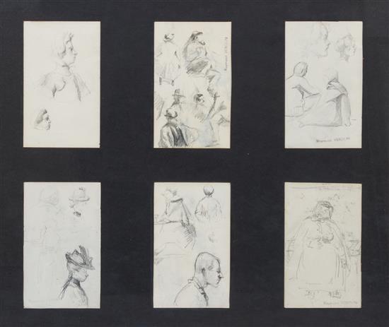 Appraisal: Sale Lot Raymond Jean Verdun French - Studies of Figures