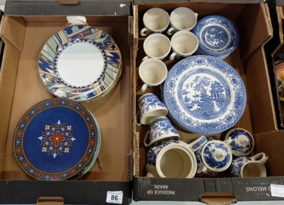 Appraisal: A collection of Johnson Bros Earthenware blue and white dinnerware