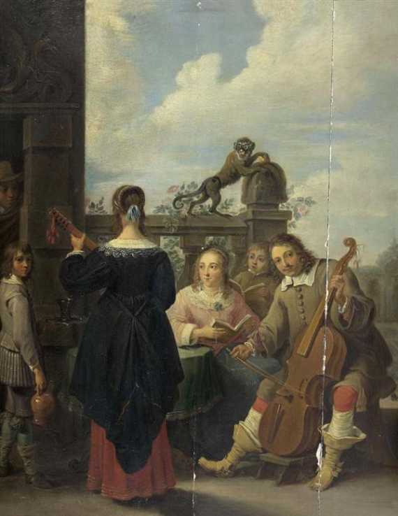 Appraisal: TENIERS DAVID D J Antwerpen - Br ssel Nach Musikspieler