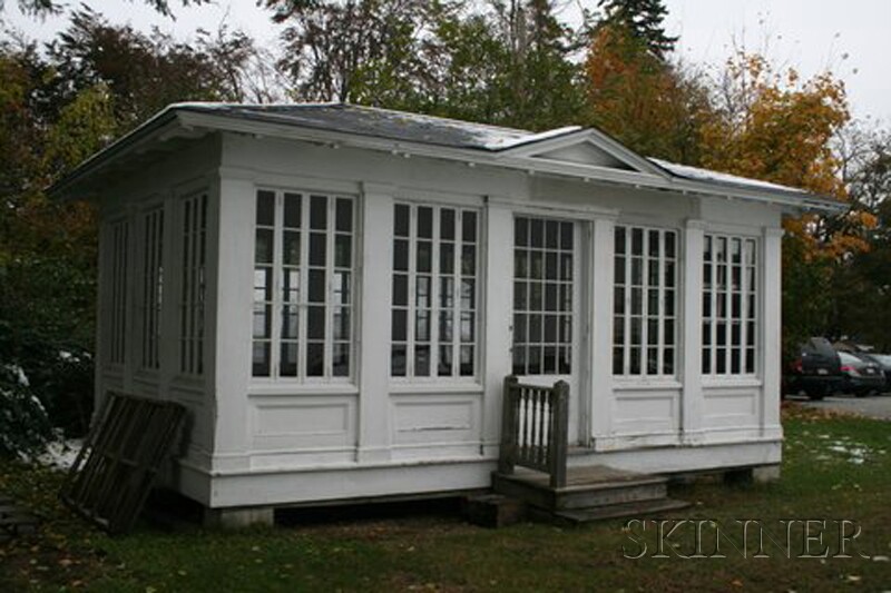 Appraisal: White-Painted Summer House Building probably Massachusetts early th century the