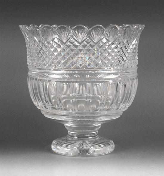 Appraisal: Waterford crystal pedestal centerbowl in H in Diam Estimate -