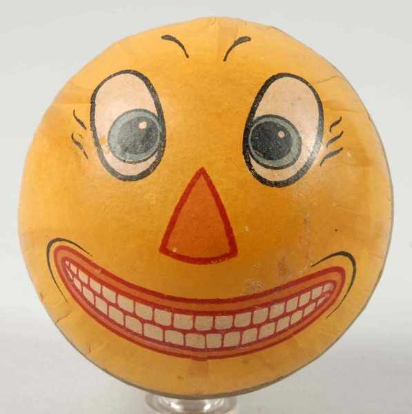 Appraisal: Funny Face Jack-O-Lantern Dresden-Type Noisemaker Description Wonderful handpainted decoration Condition