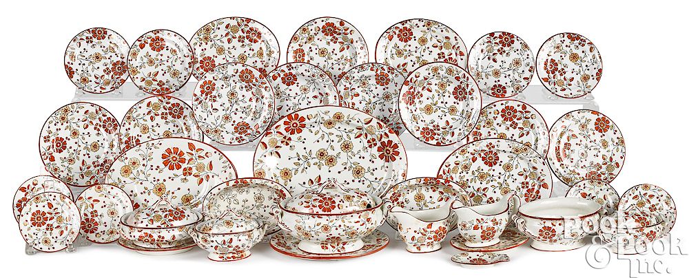 Appraisal: Child's Staffordshire Persia dinnerware service Child's Staffordshire forty-piece Persia dinnerware