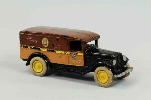 Appraisal: DELIVERY VAN Arcade very rare private label toy cast iron