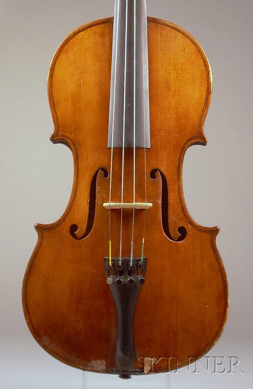 Appraisal: American Violin L M Briggs South Hanson labeled MADE BY