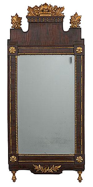 Appraisal: CONTINENTAL NEOCLASSICAL MIRROR Anglo-Spanish ca - neoclassical carved giltwood and