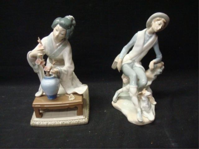 Appraisal: LLADRO porcelain figures From Queens NY estate Dimensions Both high