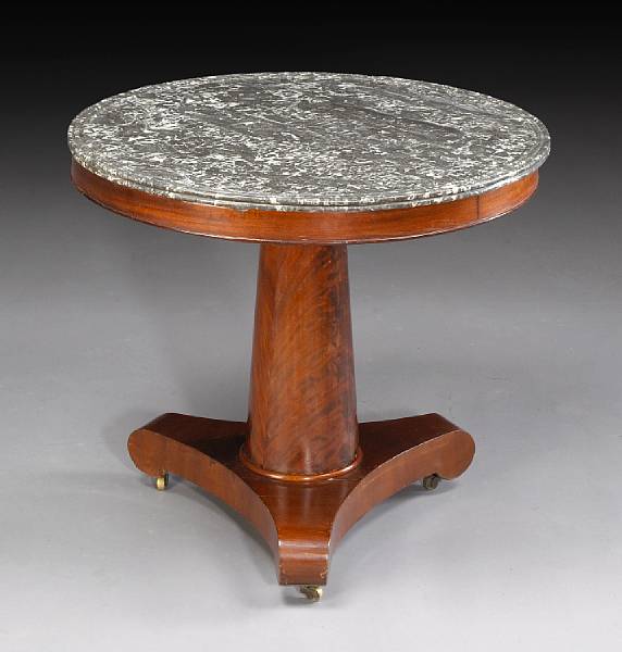 Appraisal: A Charles X mahogany table de milieu second quarter th